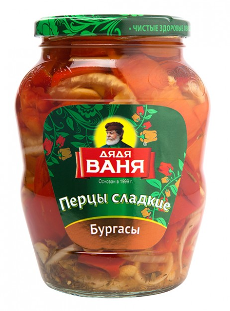 Перцы сладкие Бургасы 680г Дядя Ваня