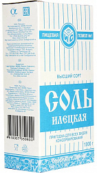 Соль 1кг пач. Илецк картон