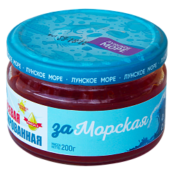 Икра лососевая ЗАМОРСКАЯ имитиров 200гр ст/б Лунское море
