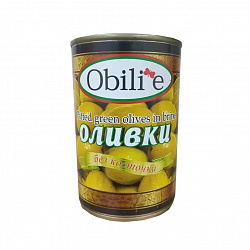 Оливки без косточки 300г ж/б Обилие (Obilie)