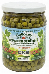 Горошек зеленый в/с 500г ст/б (саранск)