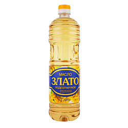 Масло растит. Злато 1л раф.