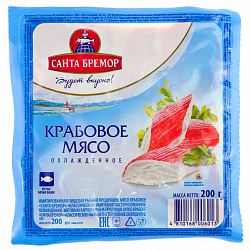 Крабовое мясо Санта Бремор 200гр