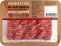 Фарш говяжий Блэк Ангус 400г Мираторг