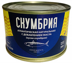 Скумбрия ндм Резерв 250гр Вяземский РК