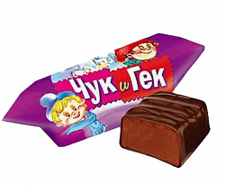 Конфеты Чук и Гек вкус пломбира и арахиса