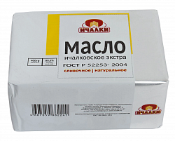Масло Ичалки сливочное Экстра 80% 400г